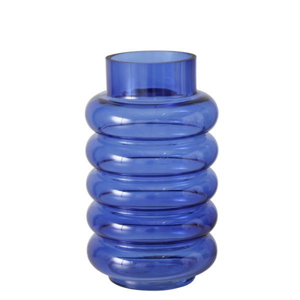 BOLTZE Vase blau H26cm Ribbo