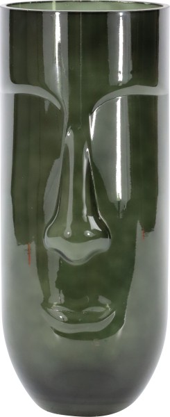 Hoff Objektvase Face 28,5cm d-grün